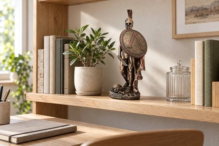 Eksklusiv bronze statuette af Kong Leonidas – Helt til din hylde