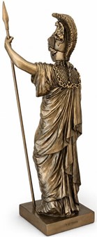 Imponerende Athene Gudinde Figur. Græsk Myndighed til Kontor og Hjem