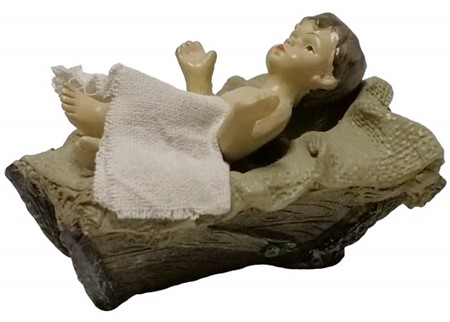 JULEGAVE. Hellige Familie, sæt med 9 stk porcelæn / gips figurer