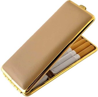 BEDSTE GAVER TIL HENDE. Cigaretetui læder til slanke, lange cigaretter