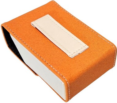 TIL CIGARETPAKKE. Elegant Øko-Læder Cigaretetui med Magnetisk Lukning