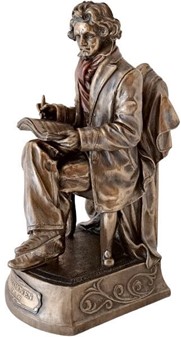 Ludwig van Beethoven Figur. Oplev genialiteten fanget i bronze