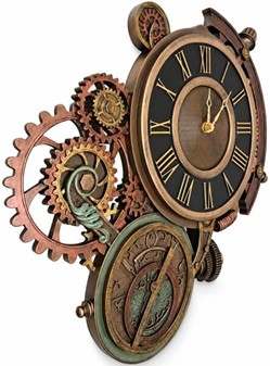 PYNT TIL VÆGGEN. Steampunk astrolabe enestående vægur. Perfekt gave