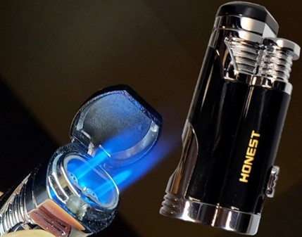 JET LIGHTER DK. Billige gaver til ham. Stormlighter med to flammer