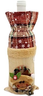 Gør vinen festlig. Den sødeste nisse vinskjuler til julen! (2 stk.)