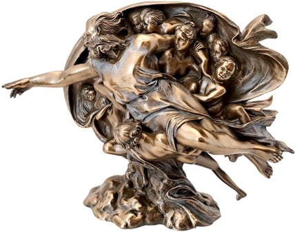 Skabelsen af Adam. Klassisk Bronzeskulptur, der ånder liv i dit hjem