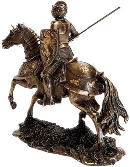 Ridder på hest statue. En Stue Dekoration Med Historie og Sjæl