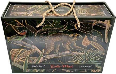 KOPPER MED BILLEDE. To kopper i eksotisk humør. Junglemotiv og lemurer