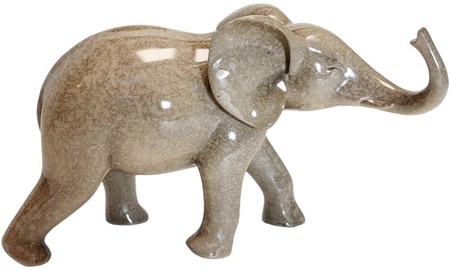 Elegant Granit Elefant Figur. Et symbol på styrke og lykke som gave