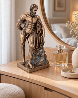Monumental Herkules figur. Styrke, kunst og luksus til dit hjem