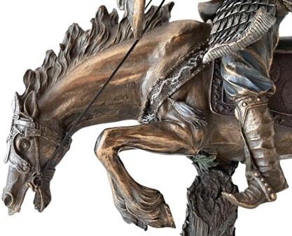 Luksuriøs Figur til Kontor. Zhao Yun kinesisk generel. Gave til chefen