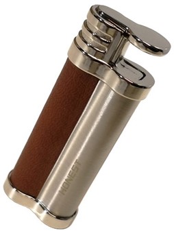 GOD VENINDEGAVE. Smuk og billig, vindtæt lighter i brunt og sølv
