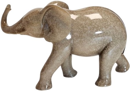 Elegant Granit Elefant Figur. Et symbol på styrke og lykke som gave