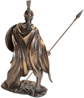 GAVE TIL MÆND. LEONIDAS, bronze skulptur for dekoration til hjemmet