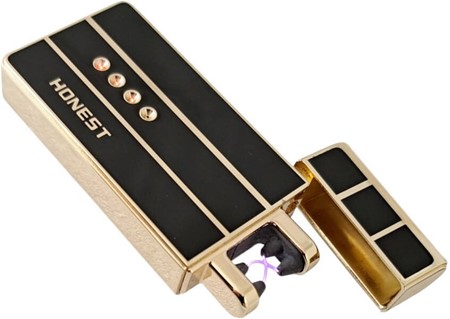 ELEKTRONISK LIGHTER USB. Eksklusiv genopladelig arc lighter i gaveæske
