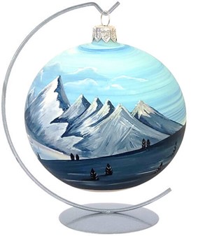Stativ til julekugler. Metalstativ til kugler op til 20 cm diameter