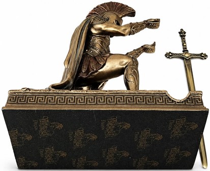 SKULPTURER TIL HJEMMET. Romersk Centurion Figur - Kuglepensholder