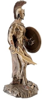LEONIDAS SKULPTUR. Spartansk kriger og konge - Pynte figur til hjemmet