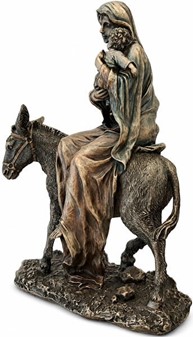 MARIA FIGUR. Maria med Jesusbarnet på et æsel på vej til Jerusalem