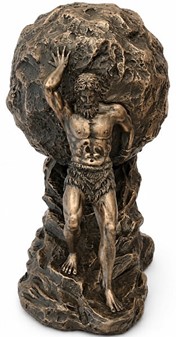 Sisyfos Bronze Figur. Et Symbol på Vedholdenhed og Dekorativ Elegance