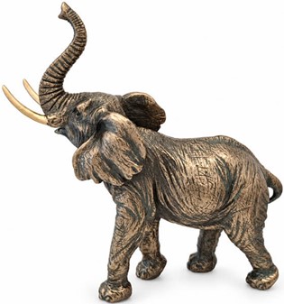 Elefantfigur Bronze. Smuk dekoration, symbol på lykke og velstand