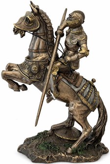 RIDDER PÅ HEST. Smuk Veronese figur til dekoration til stuen og kontor