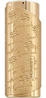 GAS LIGHTER. Eksklusiv Guld Lighter med Jet Flamme