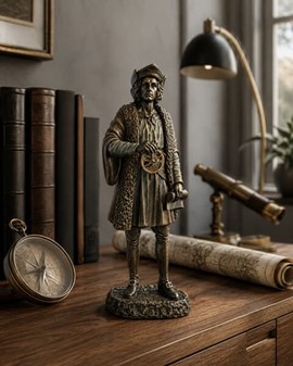 CHRISTOPHER COLUMBUS. Opdageren af Amerika figur. Bolig dekoration