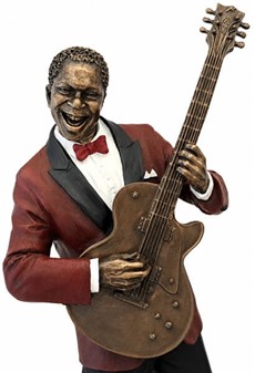 Gave til musikelsker. Eksklusiv Jazz Guitarist Figur med Attitude!