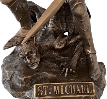 ÆRKEENGEL MICHAEL FIGUR. Smuk dekoration til hjemmet og til kirken