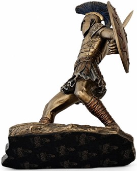 Hektor af Troja – episk bronzefigur til stue dekoration eller gave