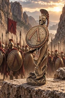 Eksklusiv bronze statuette af Kong Leonidas – Helt til din hylde