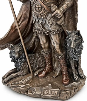 Odin skulptur. En mytologisk figur til hjem og kontor dekoration