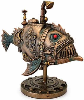 Unik ubåd figur i Steampunk-stil til kontoret eller stuen dekoration