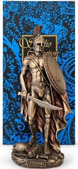Eksklusiv bronze statuette af Kong Leonidas – Helt til din hylde