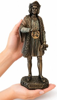 CHRISTOPHER COLUMBUS. Opdageren af Amerika figur. Bolig dekoration