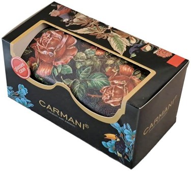 BRILLEETUI. Hårdt "Floral Story" etui med elegant rosemotiv