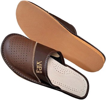 TØFLER TIL MÆND. Topkvalitet billige læder slippers herre