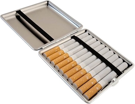 Cigaret etui i læderlook – Elegant beskyttelse til 20 cigaretter