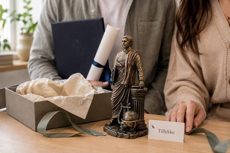 Pythagoras figur. Gave til medicinsk universitetsuddannet eller læge