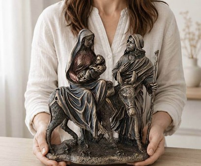 FLUGT TIL EGYPTEN. Enestående figur Hellige Familie. Ideel Julegave