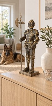 RIDDER. Middelalder soldat realistisk figur. Pynt til boligen