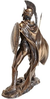 GAVE TIL MÆND. LEONIDAS, bronze skulptur for dekoration til hjemmet