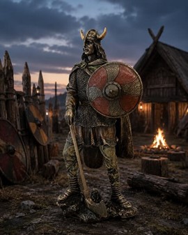 VIKINGE FIGURER. Smuk samling af pyntefigurer til vikinge gaver
