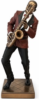 Jazzsaxofonist Figur. Perfekt og stilfuld gave til musikelskere
