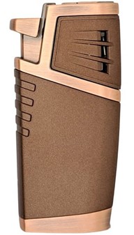 Cigar Lighter. Kobber stormlighter med dobbelt Jet flamme og punch