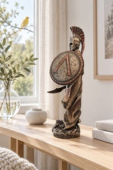 Eksklusiv bronze statuette af Kong Leonidas – Helt til din hylde
