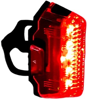 Den ultimative baglygte til cykel. 300° synlighed og lang batteritid