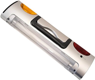 Multifunktionel LED billampe. Nødlys, 12V-stik og fleksibel montering