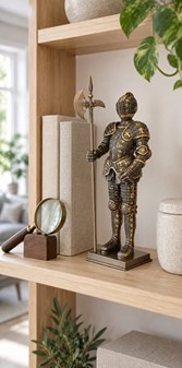 RIDDER. Middelalder soldat realistisk figur. Pynt til boligen